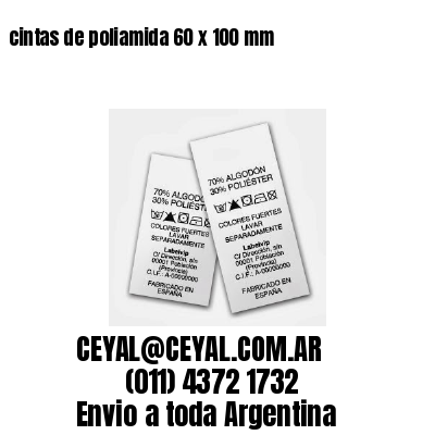 cintas de poliamida 60 x 100 mm