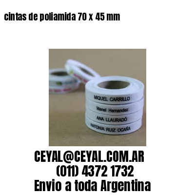cintas de poliamida 70 x 45 mm