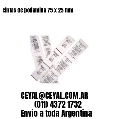 cintas de poliamida 75 x 25 mm