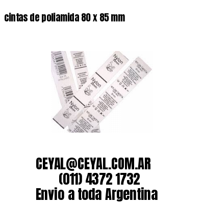 cintas de poliamida 80 x 85 mm