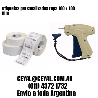 etiquetas personalizadas ropa 100 x 100 mm