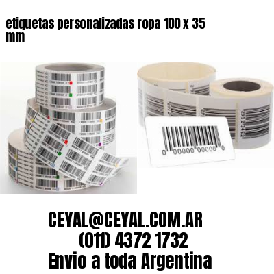 etiquetas personalizadas ropa 100 x 35 mm