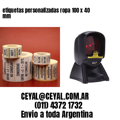 etiquetas personalizadas ropa 100 x 40 mm
