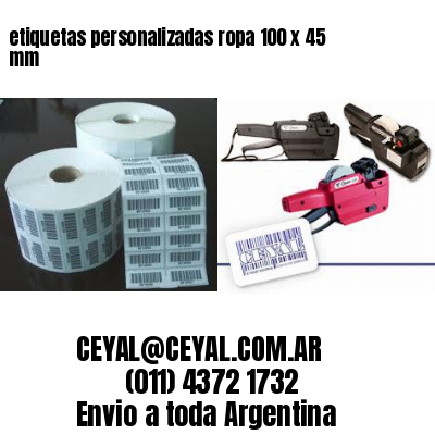 etiquetas personalizadas ropa 100 x 45 mm