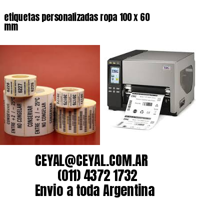 etiquetas personalizadas ropa 100 x 60 mm