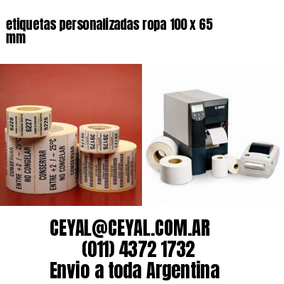 etiquetas personalizadas ropa 100 x 65 mm