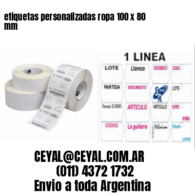 etiquetas personalizadas ropa 100 x 80 mm