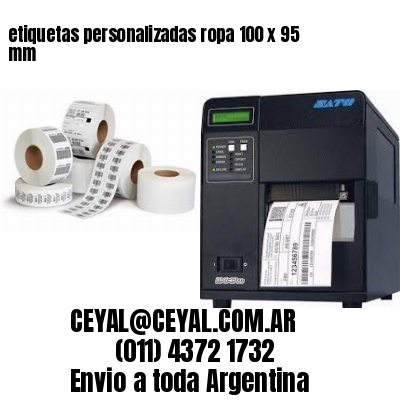 etiquetas personalizadas ropa 100 x 95 mm