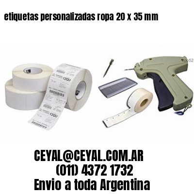 etiquetas personalizadas ropa 20 x 35 mm