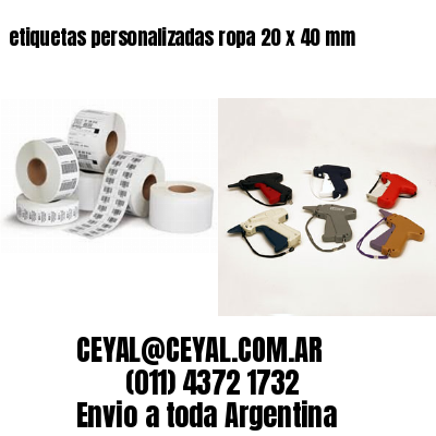 etiquetas personalizadas ropa 20 x 40 mm