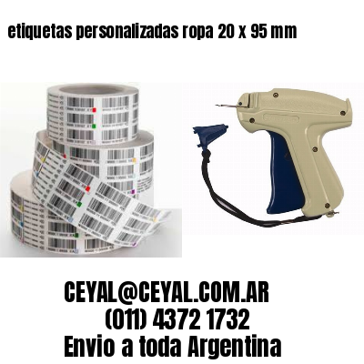 etiquetas personalizadas ropa 20 x 95 mm