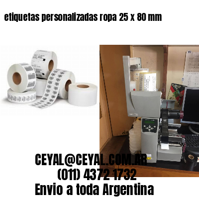 etiquetas personalizadas ropa 25 x 80 mm
