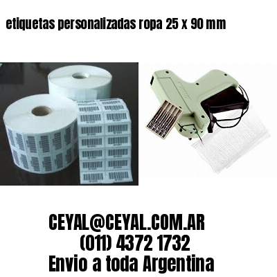 etiquetas personalizadas ropa 25 x 90 mm