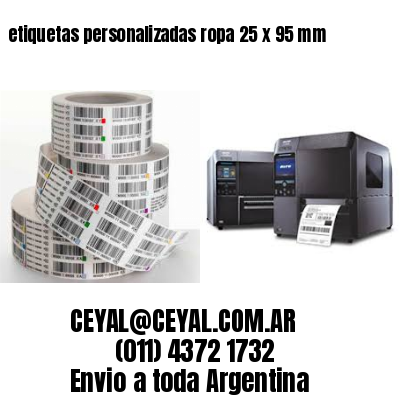 etiquetas personalizadas ropa 25 x 95 mm