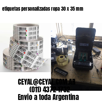 etiquetas personalizadas ropa 30 x 35 mm