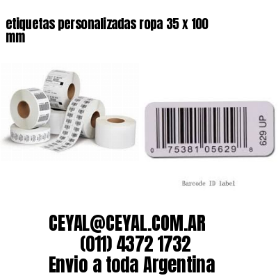 etiquetas personalizadas ropa 35 x 100 mm