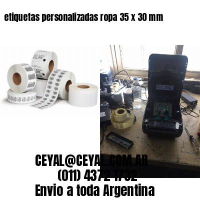 etiquetas personalizadas ropa 35 x 30 mm