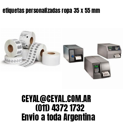 etiquetas personalizadas ropa 35 x 55 mm