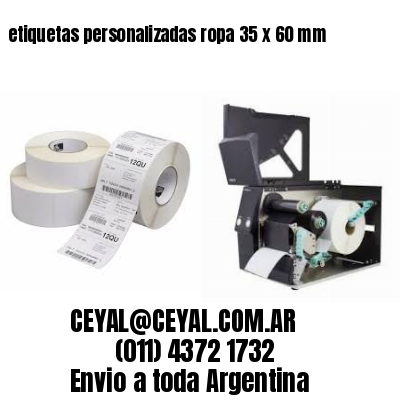 etiquetas personalizadas ropa 35 x 60 mm