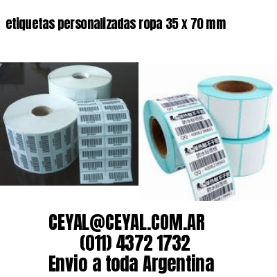 etiquetas personalizadas ropa 35 x 70 mm