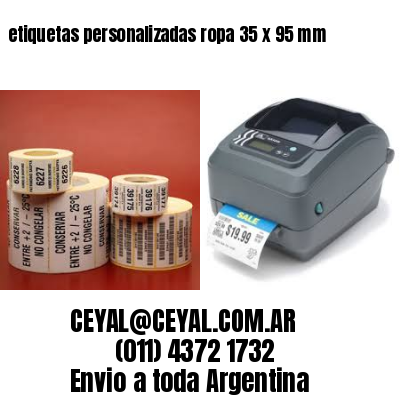 etiquetas personalizadas ropa 35 x 95 mm