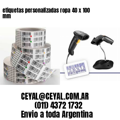 etiquetas personalizadas ropa 40 x 100 mm