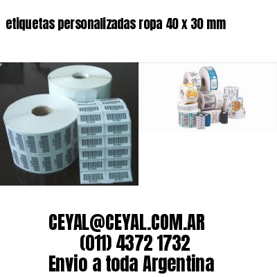 etiquetas personalizadas ropa 40 x 30 mm