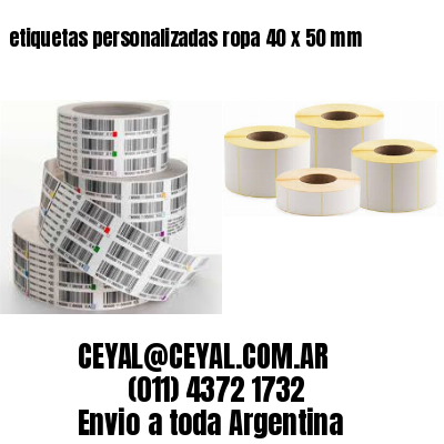 etiquetas personalizadas ropa 40 x 50 mm