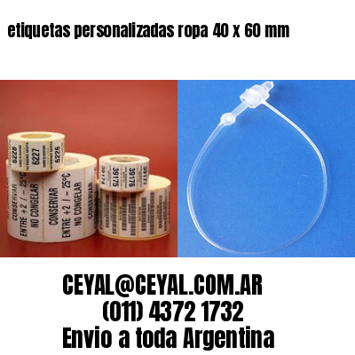 etiquetas personalizadas ropa 40 x 60 mm