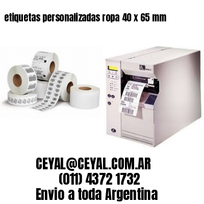 etiquetas personalizadas ropa 40 x 65 mm