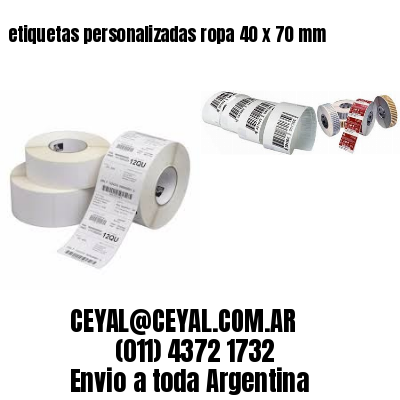 etiquetas personalizadas ropa 40 x 70 mm