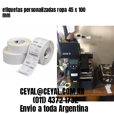 etiquetas personalizadas ropa 45 x 100 mm