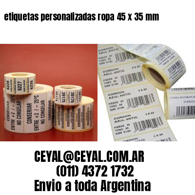 etiquetas personalizadas ropa 45 x 35 mm