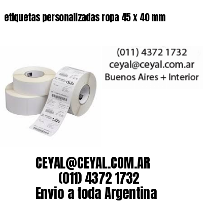 etiquetas personalizadas ropa 45 x 40 mm