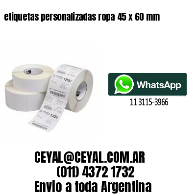 etiquetas personalizadas ropa 45 x 60 mm