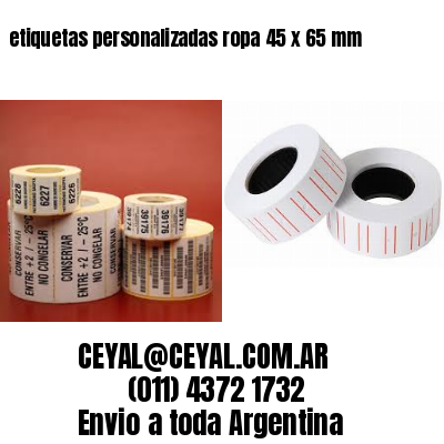 etiquetas personalizadas ropa 45 x 65 mm