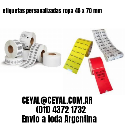 etiquetas personalizadas ropa 45 x 70 mm