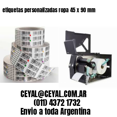 etiquetas personalizadas ropa 45 x 90 mm