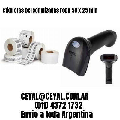 etiquetas personalizadas ropa 50 x 25 mm