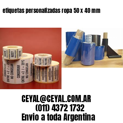 etiquetas personalizadas ropa 50 x 40 mm