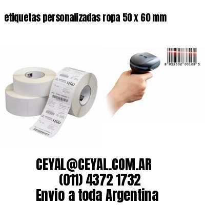 etiquetas personalizadas ropa 50 x 60 mm