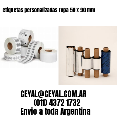 etiquetas personalizadas ropa 50 x 90 mm