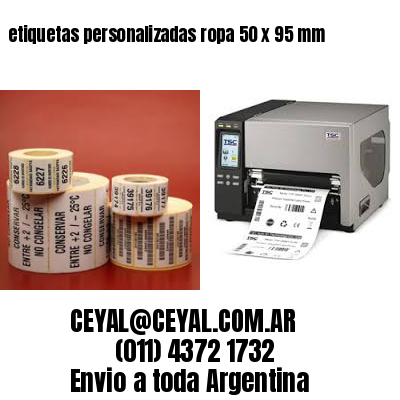 etiquetas personalizadas ropa 50 x 95 mm