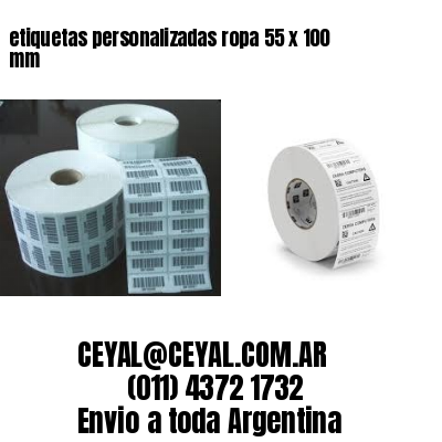etiquetas personalizadas ropa 55 x 100 mm