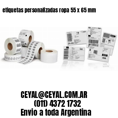 etiquetas personalizadas ropa 55 x 65 mm