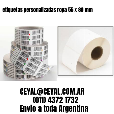 etiquetas personalizadas ropa 55 x 80 mm