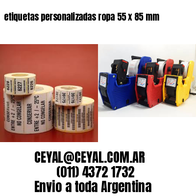 etiquetas personalizadas ropa 55 x 85 mm