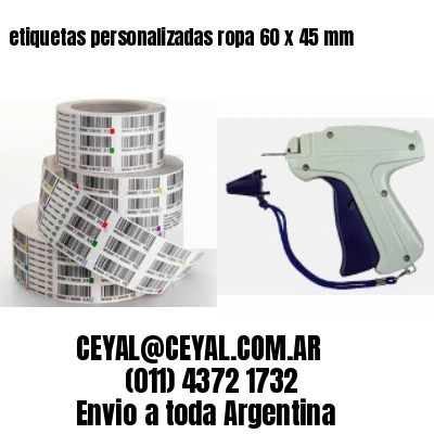 etiquetas personalizadas ropa 60 x 45 mm