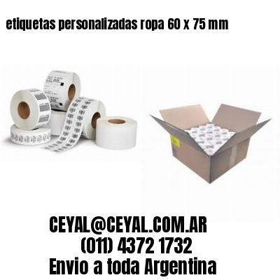 etiquetas personalizadas ropa 60 x 75 mm