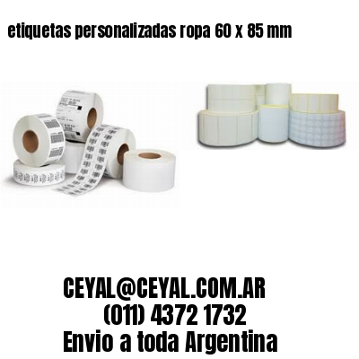 etiquetas personalizadas ropa 60 x 85 mm